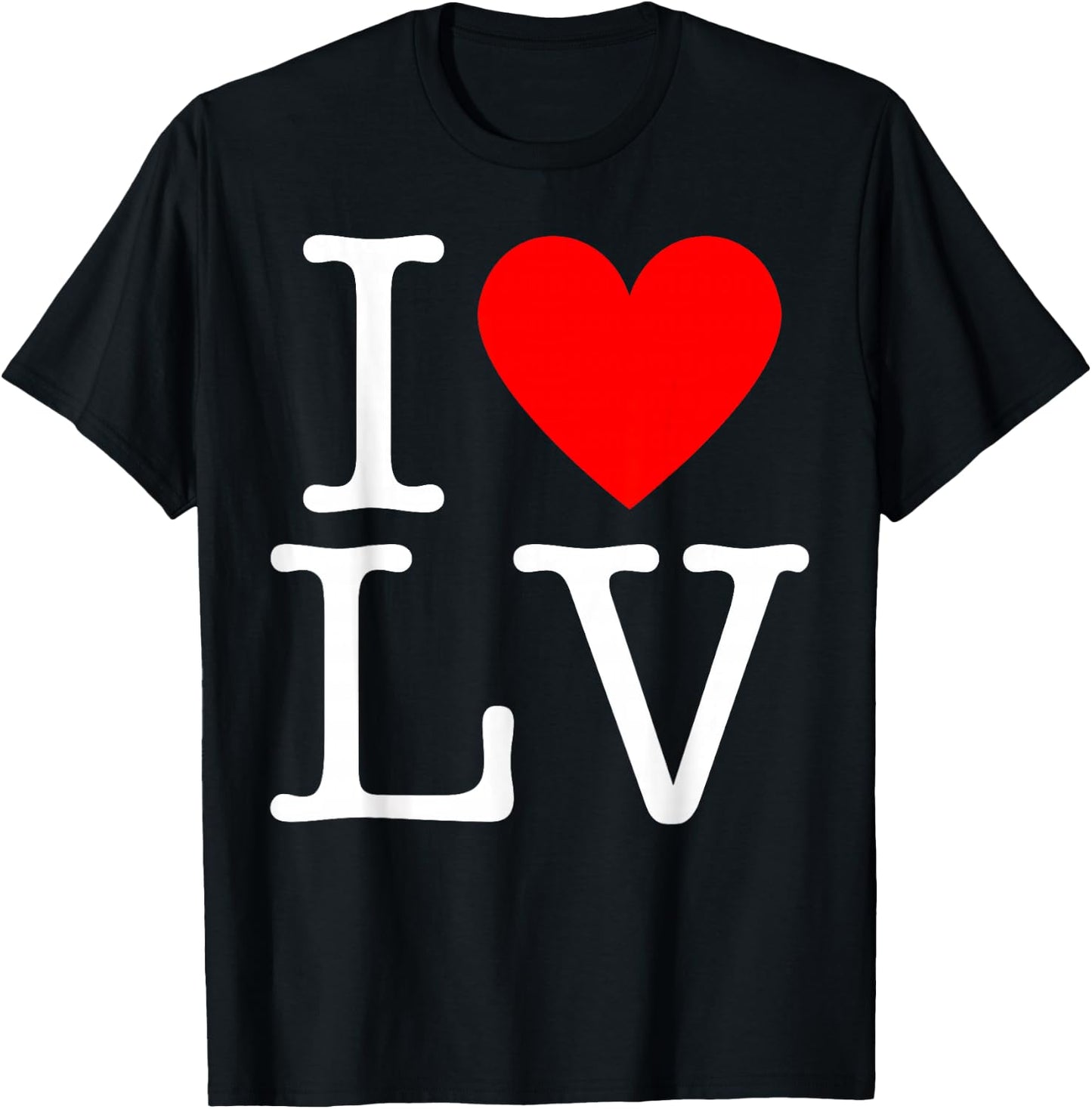 I Heart Las Vegas - I Love LV T-Shirt - T-Shirt | Black