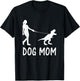 Dog Mom Life Dinosaur Dino Mama Women Mother's Day Pet Owner T-Shirt - T-Shirt | Black