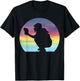 Women's Softball Catcher Silhouette Girls Softball Lover T-Shirt - T-Shirt | Black