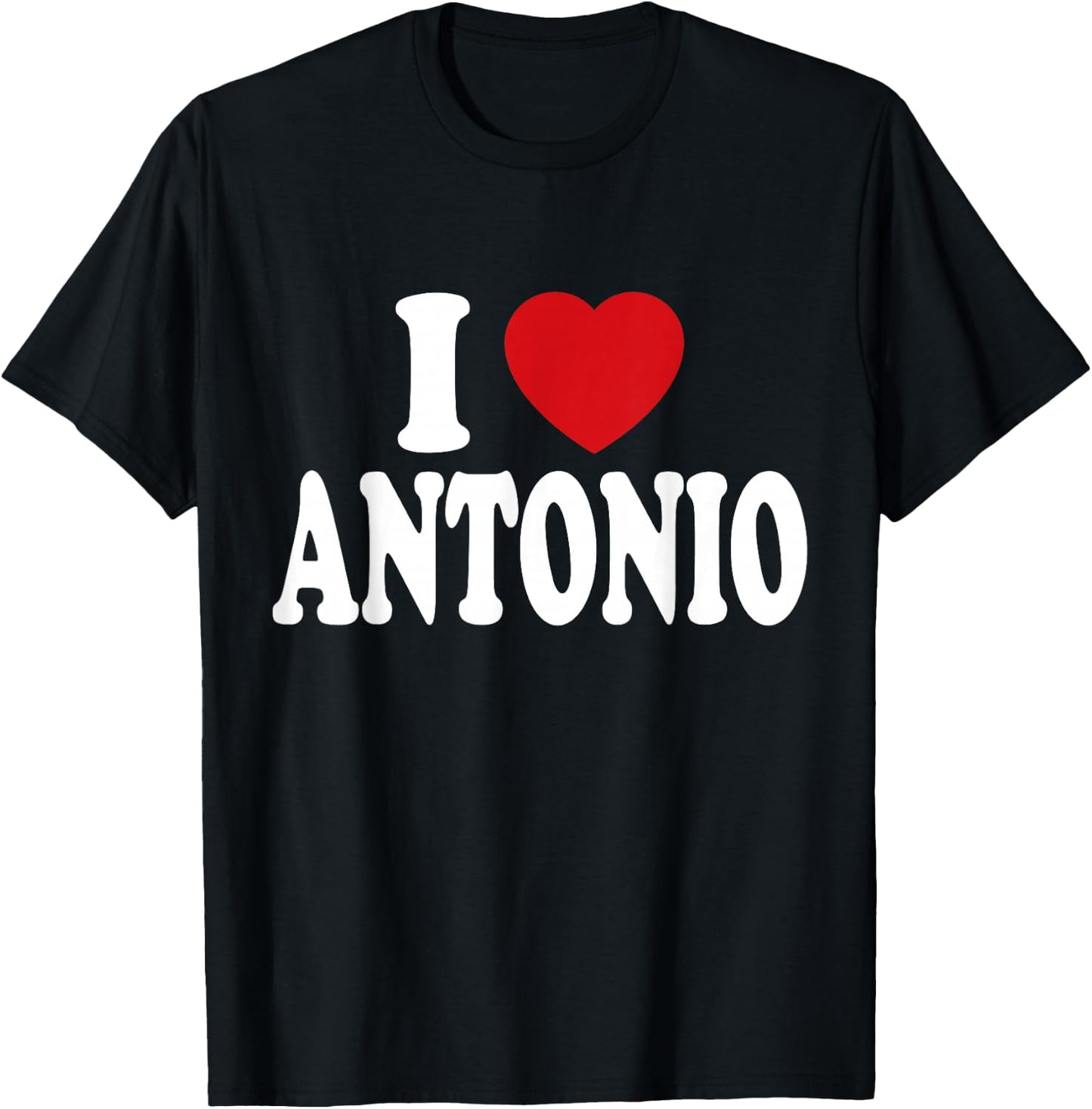 I Heart Love Antonio T-Shirt - T-Shirt | Black