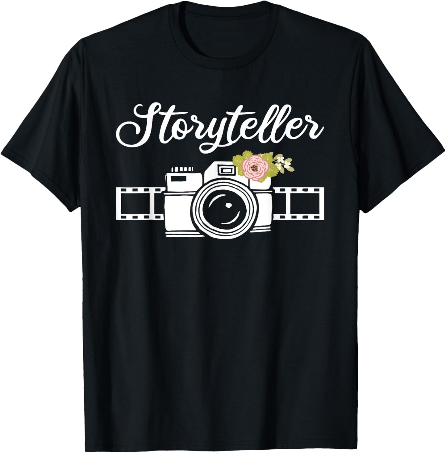 Funny Photography Art Women Photographer Camera Film T-Shirt - T-Shirt | Black