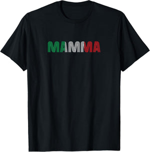 Mom Italian Family Culture Italy Country Mamma T-Shirt - T-Shirt | Black