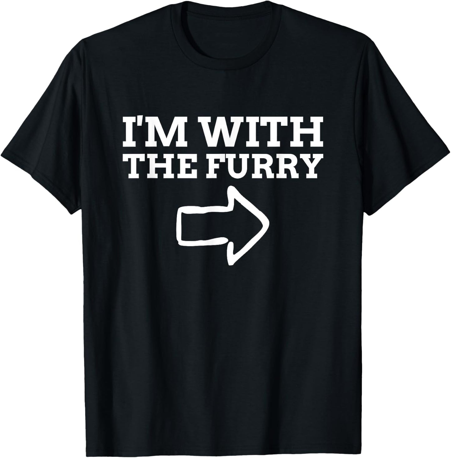 I'm with The Furry T-Shirt - T-Shirt | Black