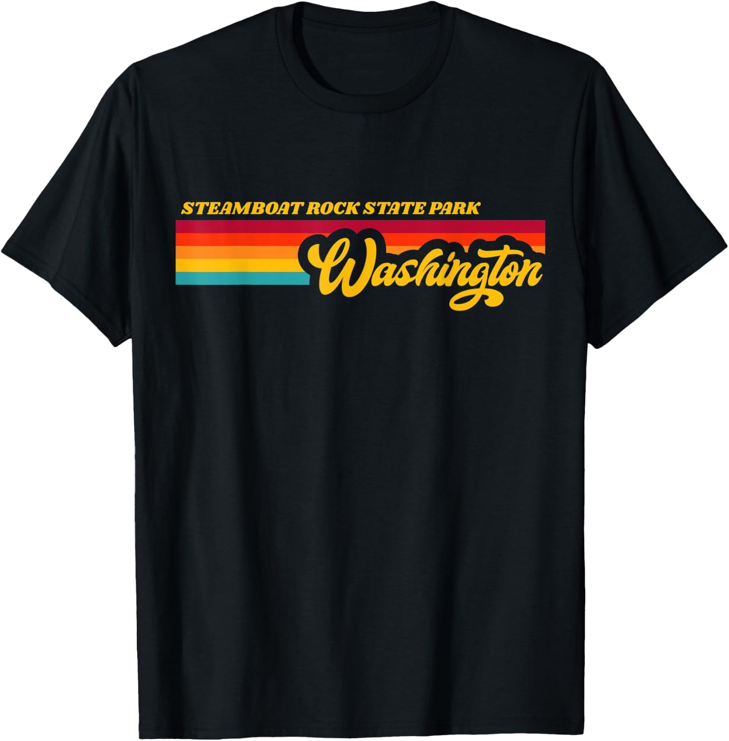 Washington STEAMBOAT ROCK State Park T-Shirt - T-Shirt | Black