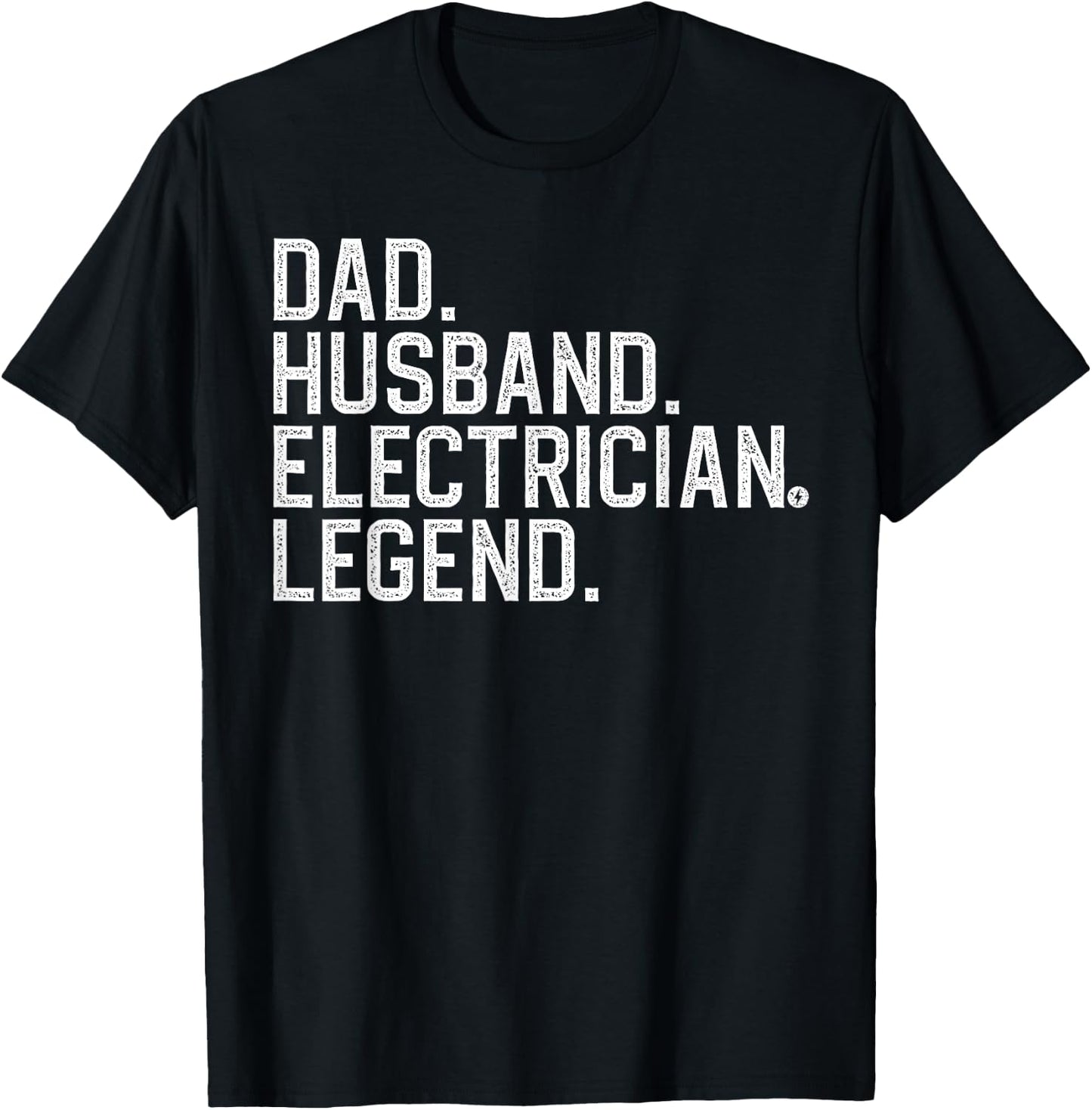 Cool Electrician For Dad Husband Professional Electrician T-Shirt - T-Shirt | Black