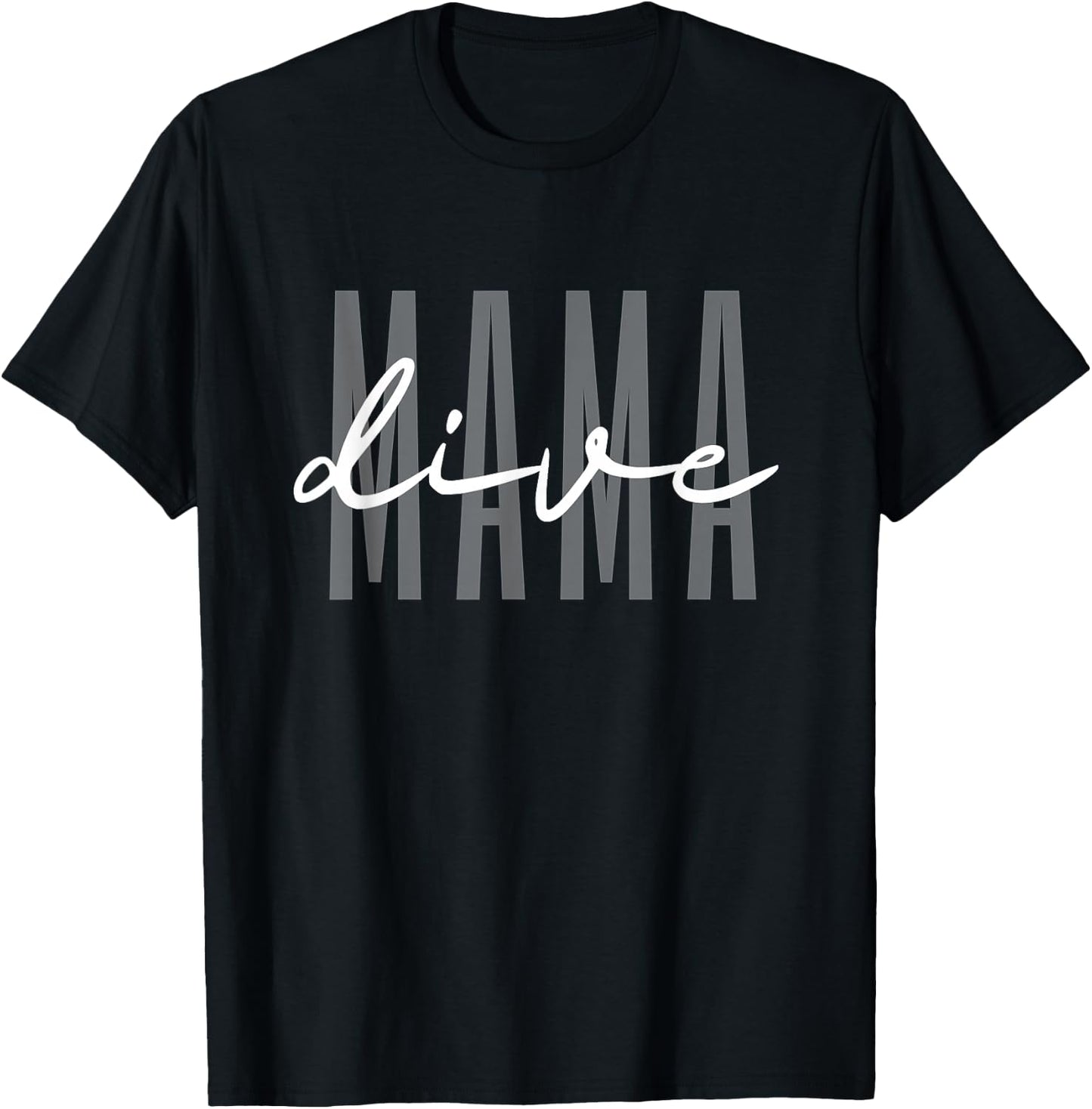 Dive Mama Dive Mom T-Shirt - T-Shirt | Black
