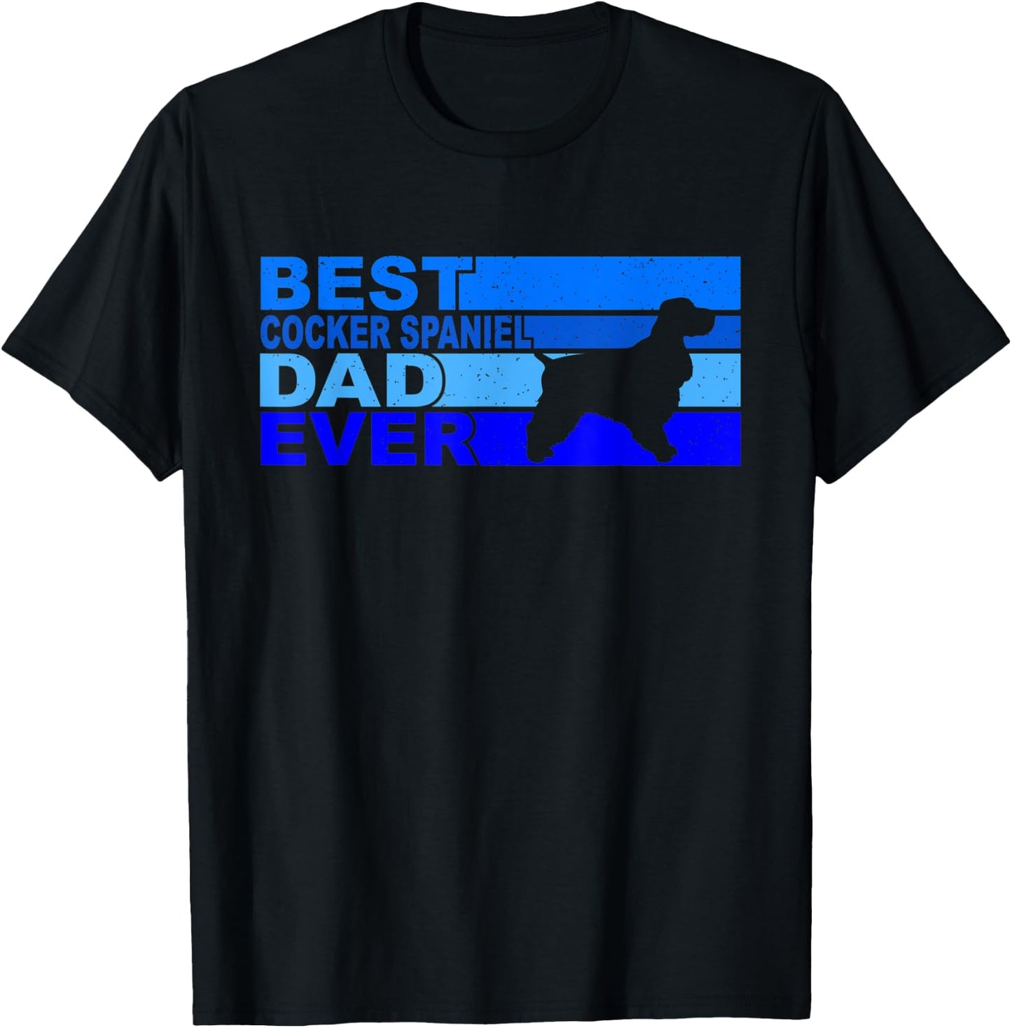 Best Cocker-Spaniel Dad Ever Cocker-Spaniel T-Shirt - T-Shirt | Black
