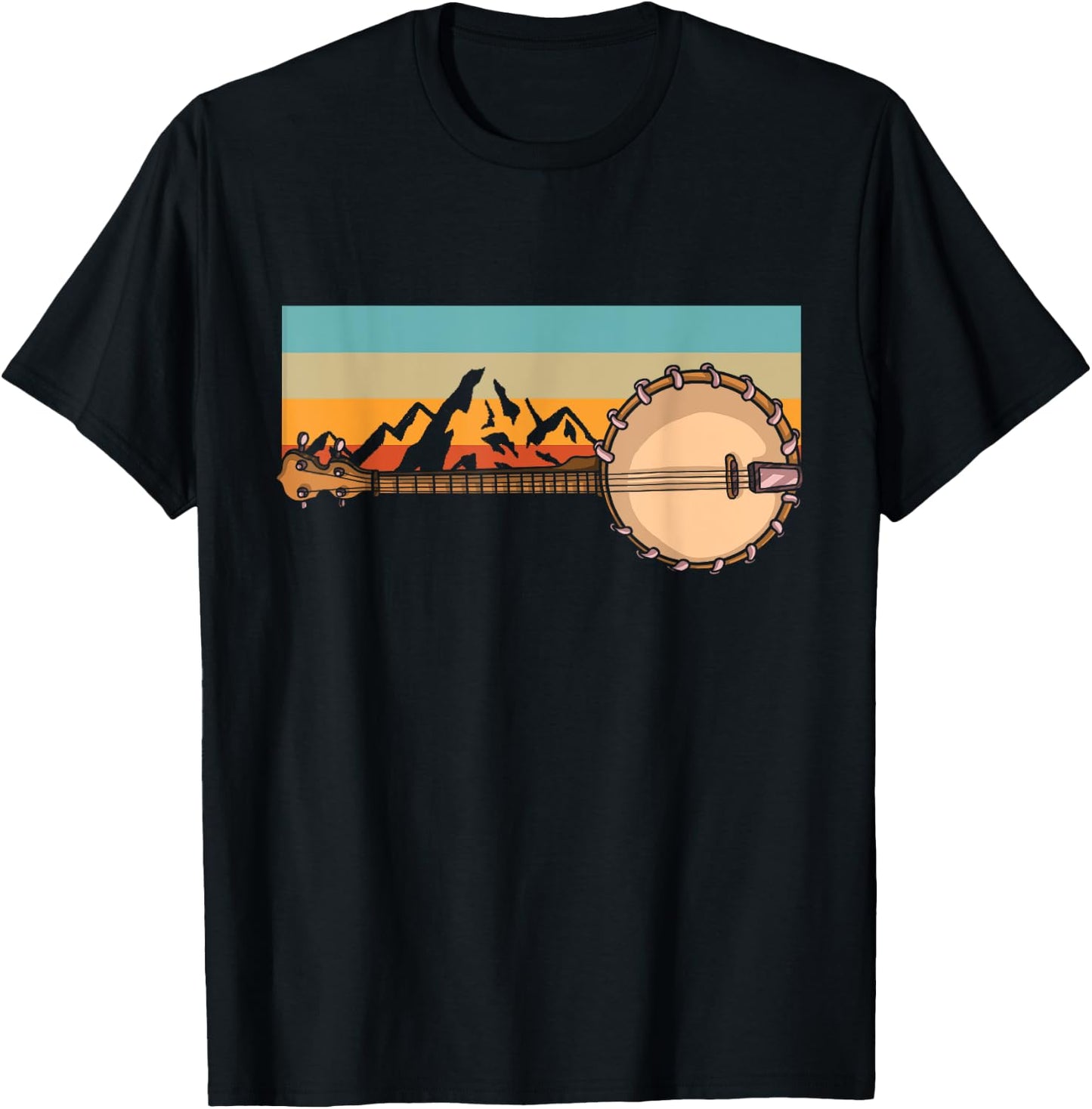 Banjo Bluebird Tennesse Mandolin Bluegrass T-Shirt - T-Shirt | Black