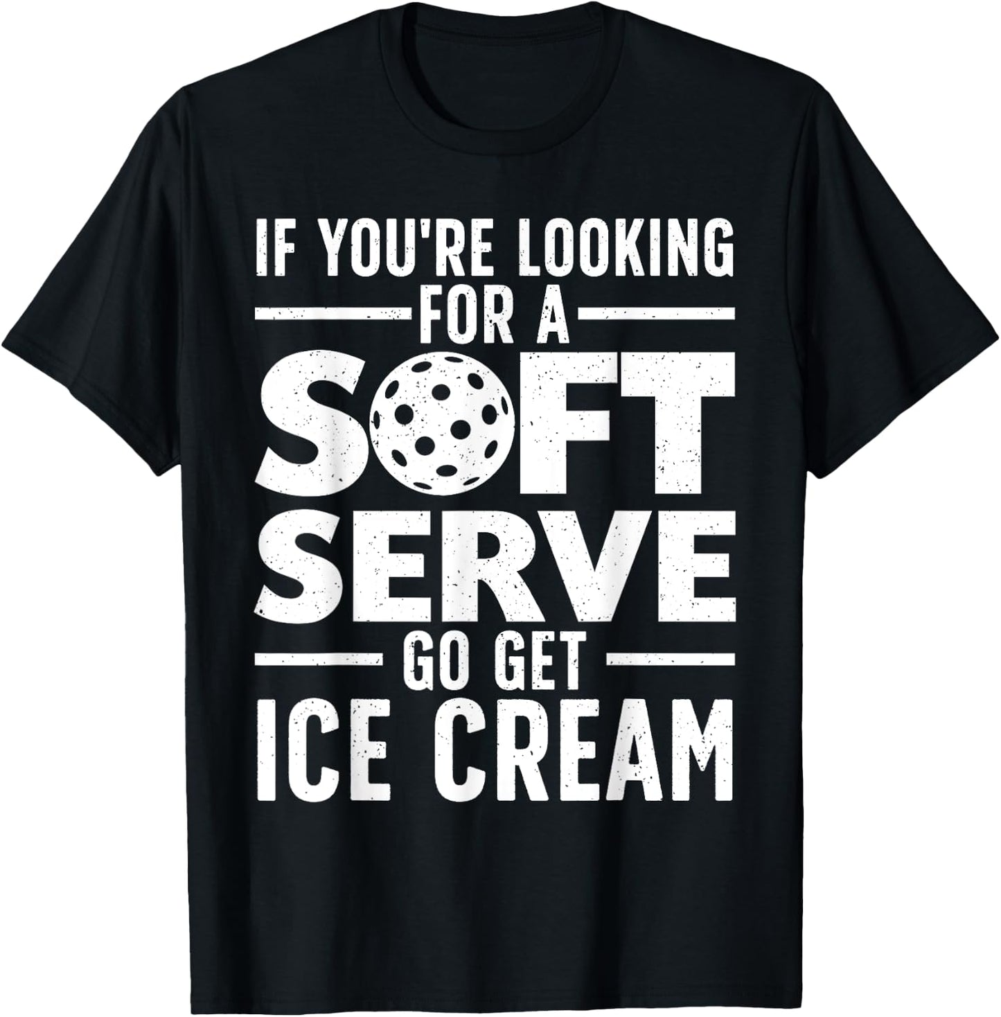 Cool Pickleball Women Pickle Ball Player Soft Serve T-Shirt - T-Shirt | Black