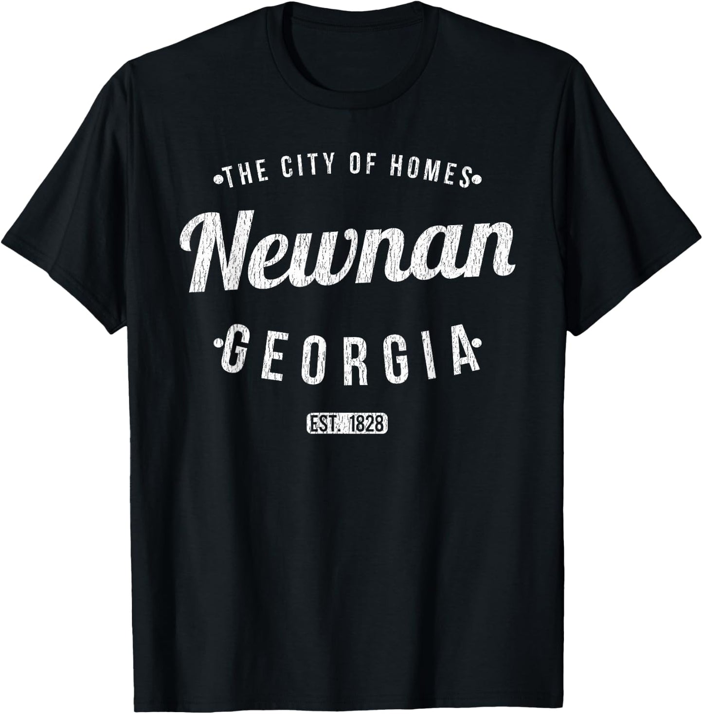 Newnan Georgia Retro Vintage Souvenir GA Newnan T-Shirt - T-Shirt | Black