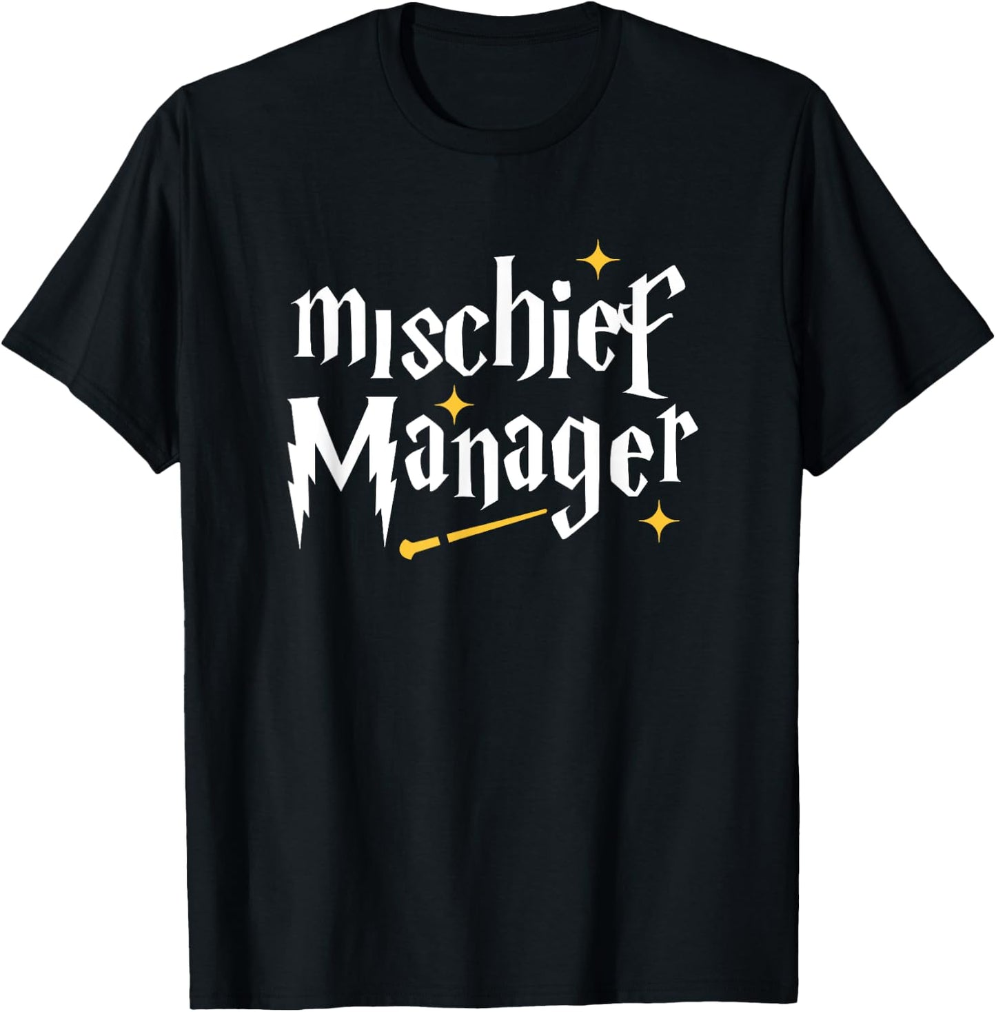 Mischief Manager Teacher Life Funny Mom Funny Dad T-Shirt - T-Shirt | Black