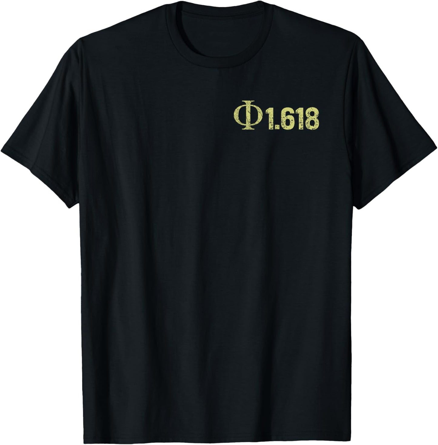Phi Golden Ratio 1.618 Math Science Engineering STEM T-Shirt - T-Shirt | Black