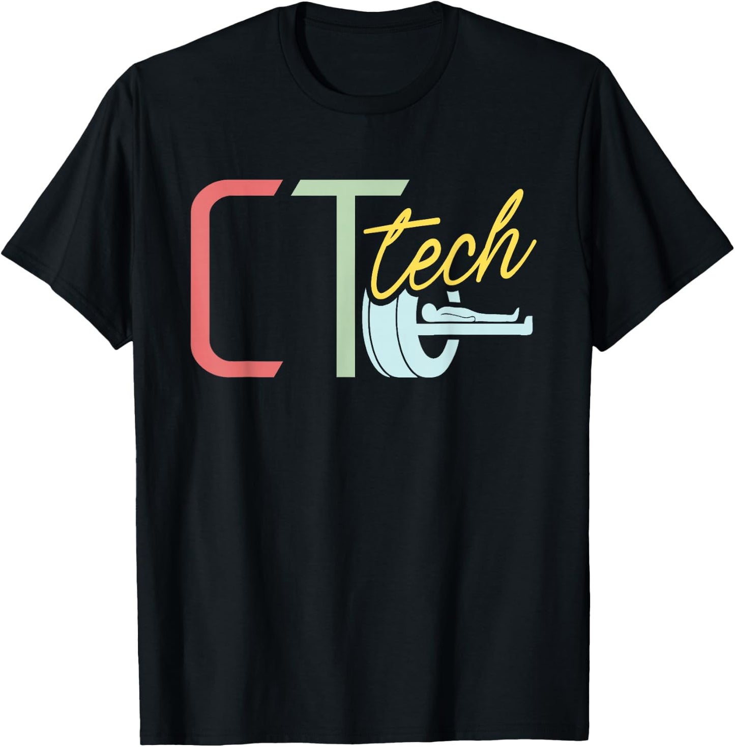 Ct Tech - CT Technologist Radiology T-Shirt - T-Shirt | Black