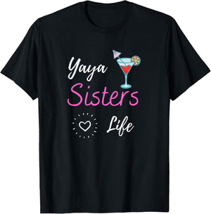 Yaya Sisters love life T-Shirt - T-Shirt | Black