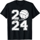 Senior Volleyball Class of 2024 graduation graduate seniors T-Shirt - T-Shirt | Black