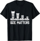 Retro Photography Camera Lens Size Matters Photographer T-Shirt - T-Shirt | Black