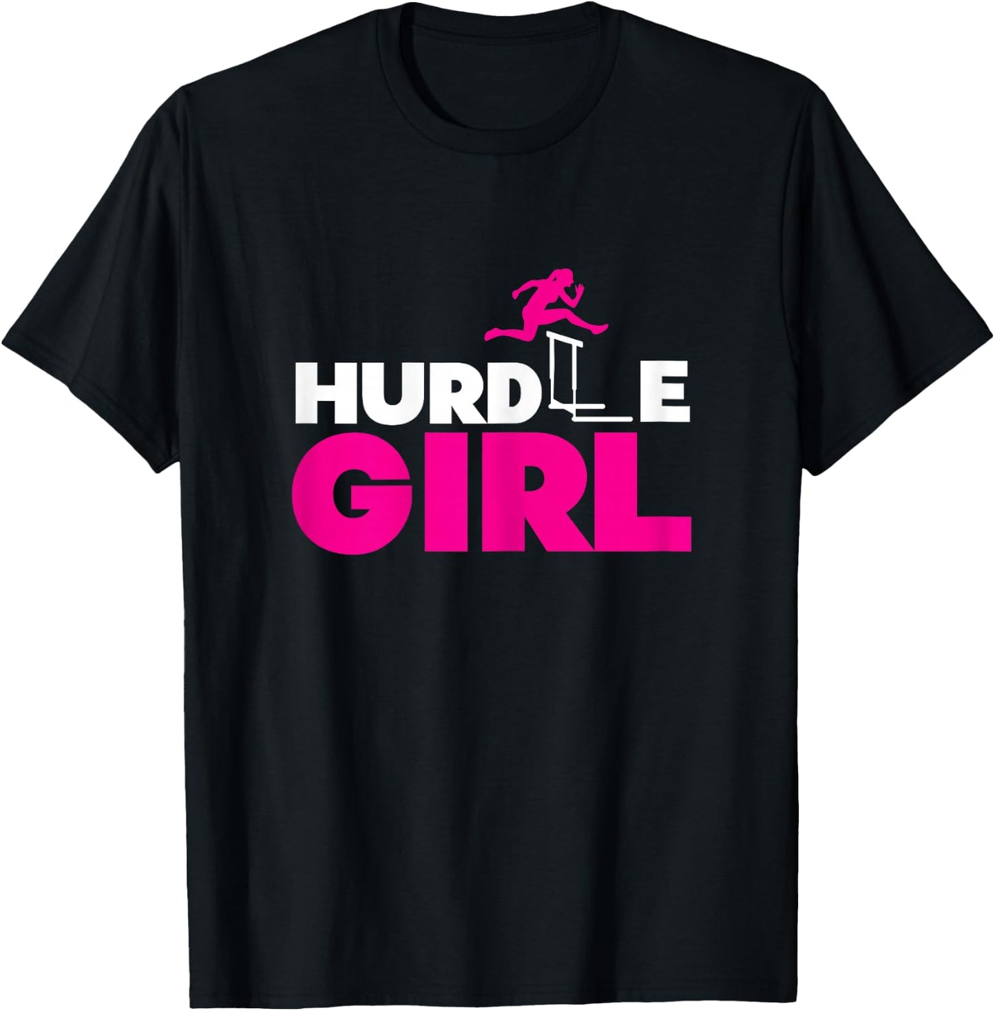 Hurdle Girl | Athletics Track & Field | Hurdling Hurdler T-Shirt - T-Shirt | Black