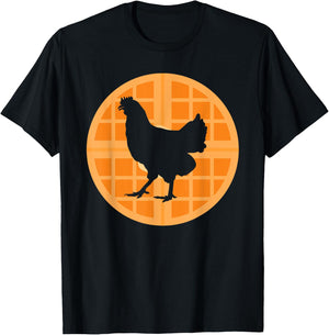 Chicken Waffles Chicken & Waffle Lover T-Shirt - T-Shirt | Black