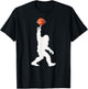 Bigfoot Basketball Silhouette Ball Spinning T-Shirt - T-Shirt | Black