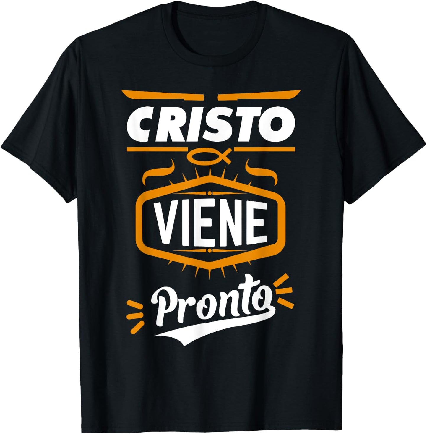 Cristo viene pronto Spanish Bible Verses in Spanish T-Shirt - T-Shirt | Black