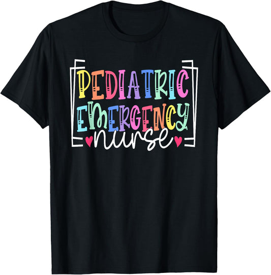 Pediatric Emergency Nurse ER Nurse Pediatric ER Nurse School T-Shirt - T-Shirt | Black