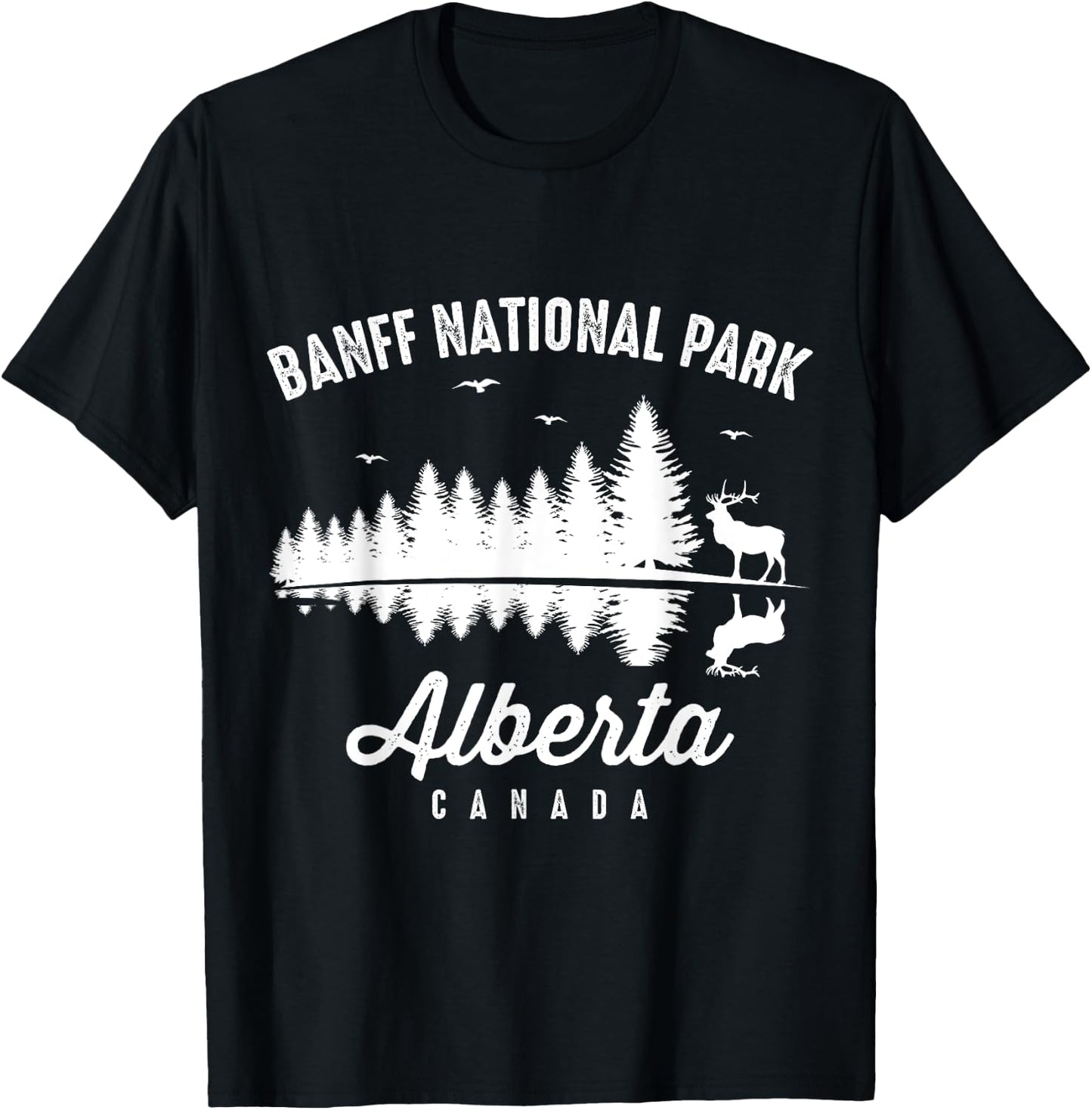 National Park Banff Canada Alberta Souvenir Hiking T-Shirt - T-Shirt | Black