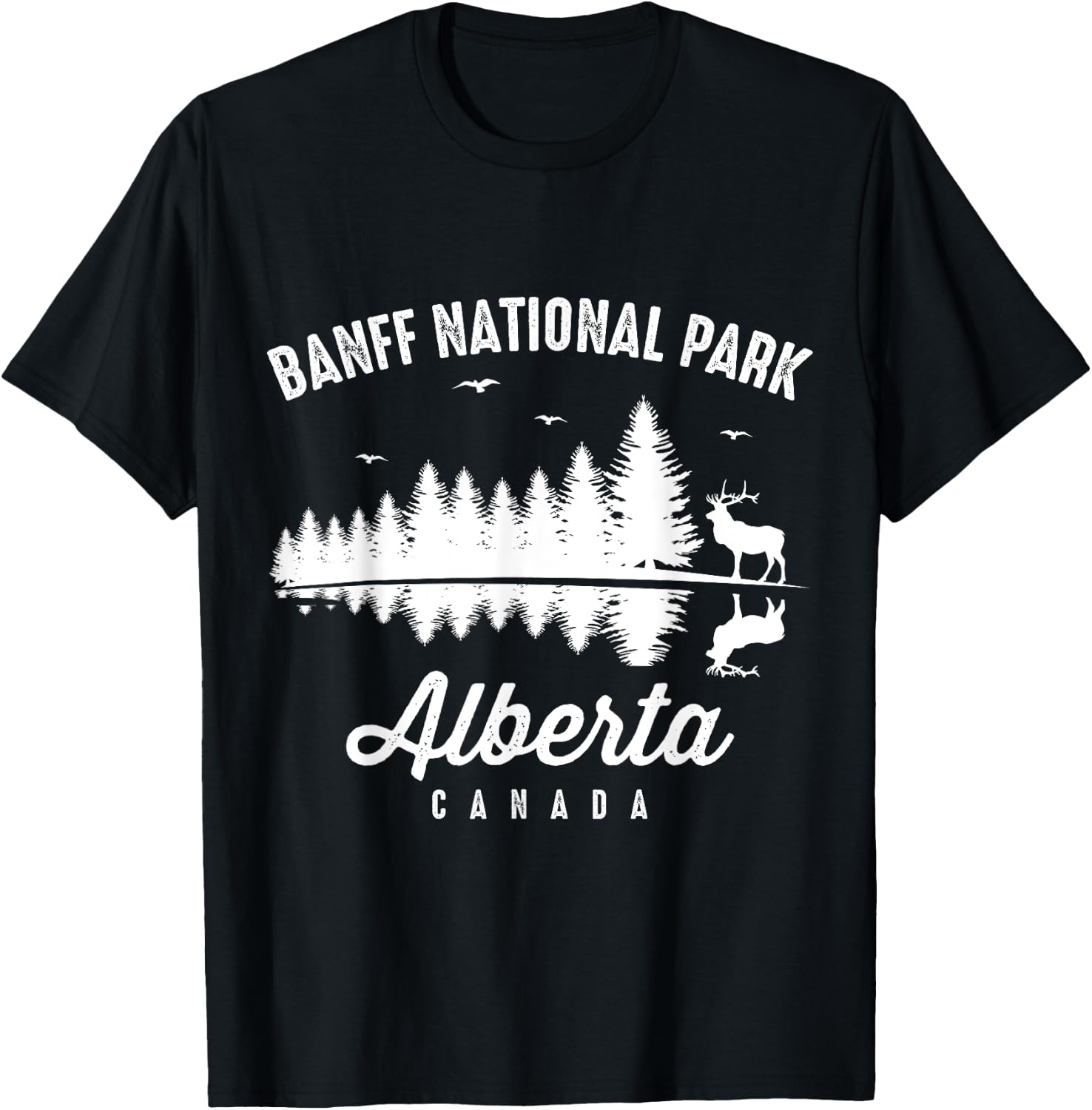 National Park Banff Canada Alberta Souvenir Hiking T-Shirt - T-Shirt | Black