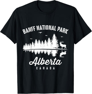 National Park Banff Canada Alberta Souvenir Hiking T-Shirt - T-Shirt | Black