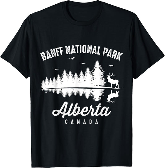 National Park Banff Canada Alberta Souvenir Hiking T-Shirt - T-Shirt | Black