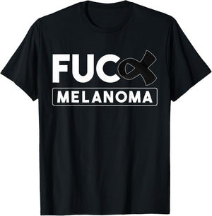 Fuck Melanoma Skin Cancer Awareness And Men T-Shirt - T-Shirt | Black