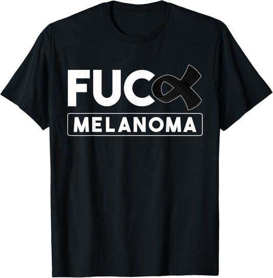 Fuck Melanoma Skin Cancer Awareness And Men T-Shirt - T-Shirt | Black