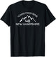 Esskay Designs New Hampshire -Adults Black Cotton Polyester Mountain Small Short Sleeve Classic Fit Lightweight Modern Outdoor Hiking Mountain T-Shirt - T-Shirt | Black