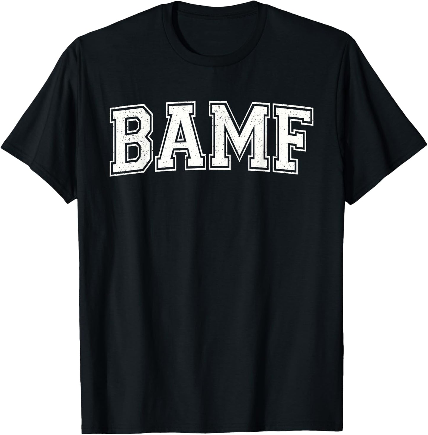 Bamf Varsity Style T-Shirt - T-Shirt | Black
