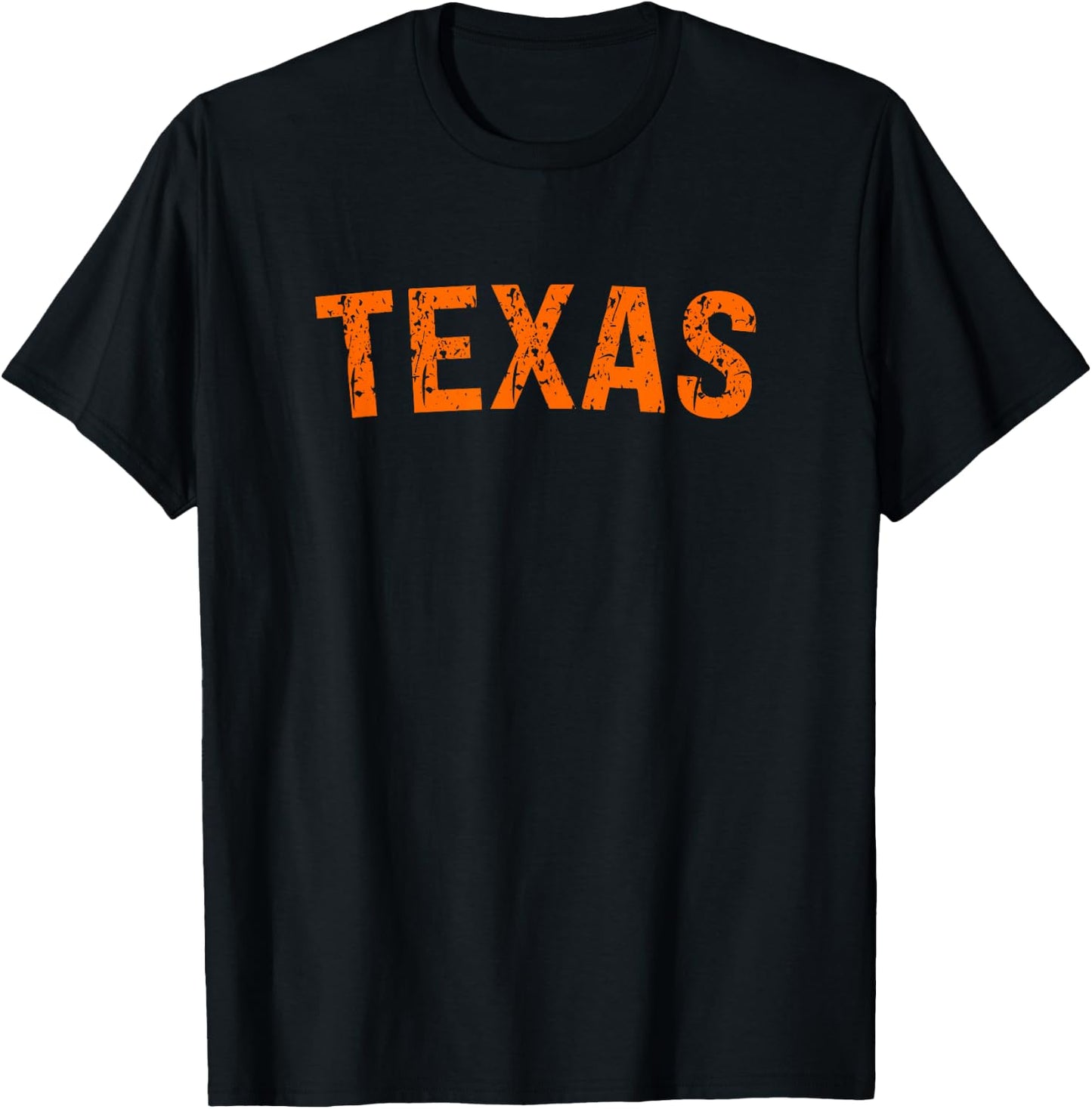Vintage Texas Texas Orange Retro T-Shirt - T-Shirt | Black