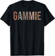 Gammie Leopard Print Mom Cute Mothers Day Funny Grandma T-Shirt - T-Shirt | Black