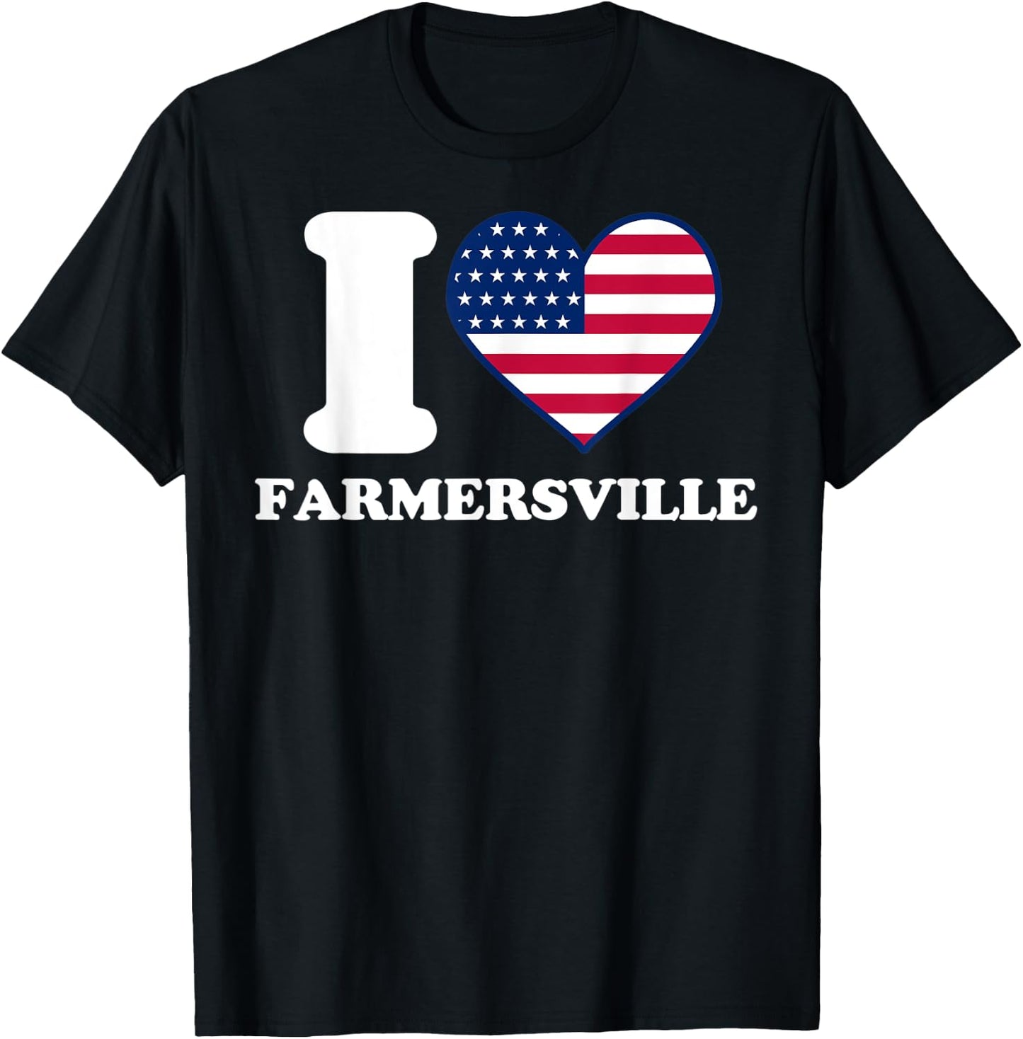 I love Farmersville I heart Farmersville T-Shirt - T-Shirt | Black
