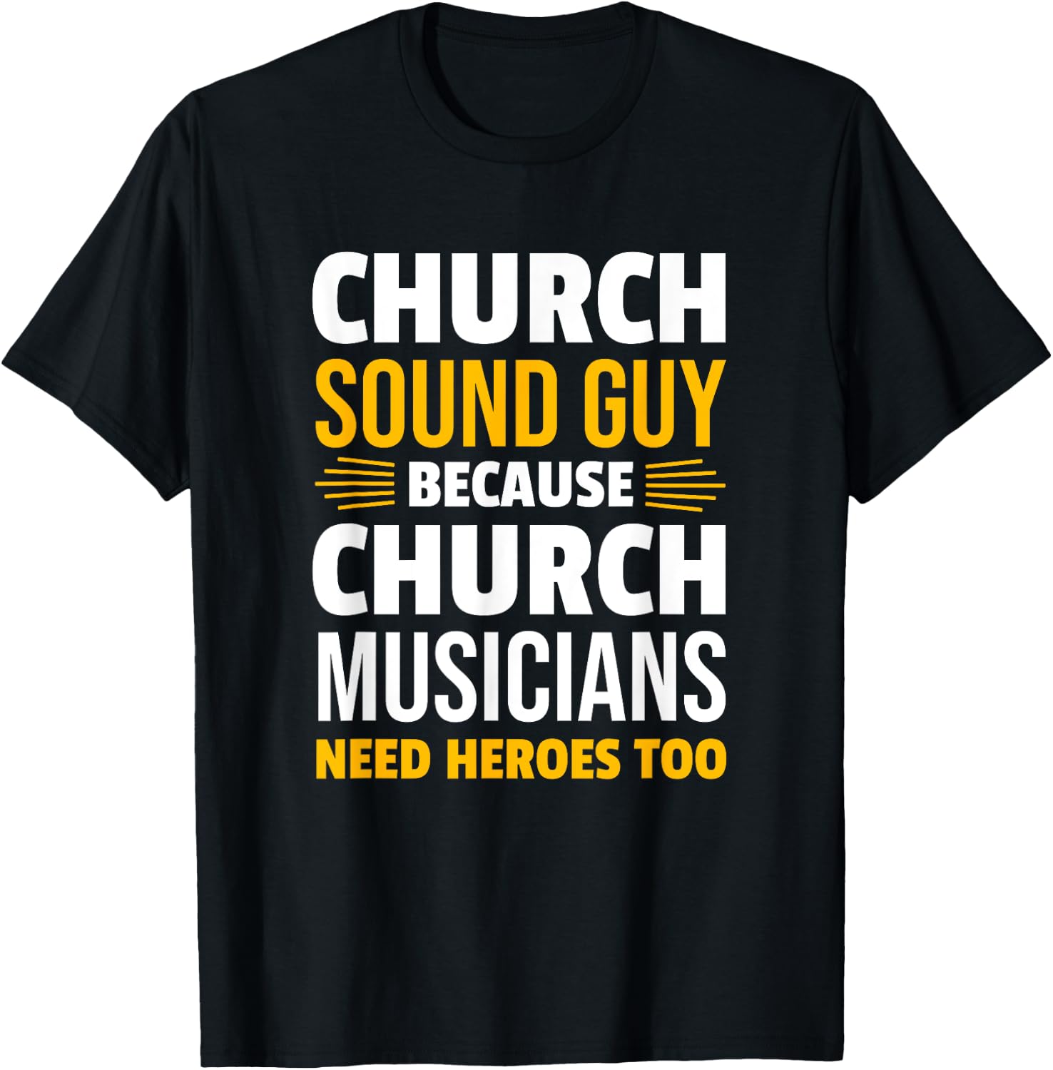 Audio Technician Church Sound Engineer Gift T-Shirt - T-Shirt | Black