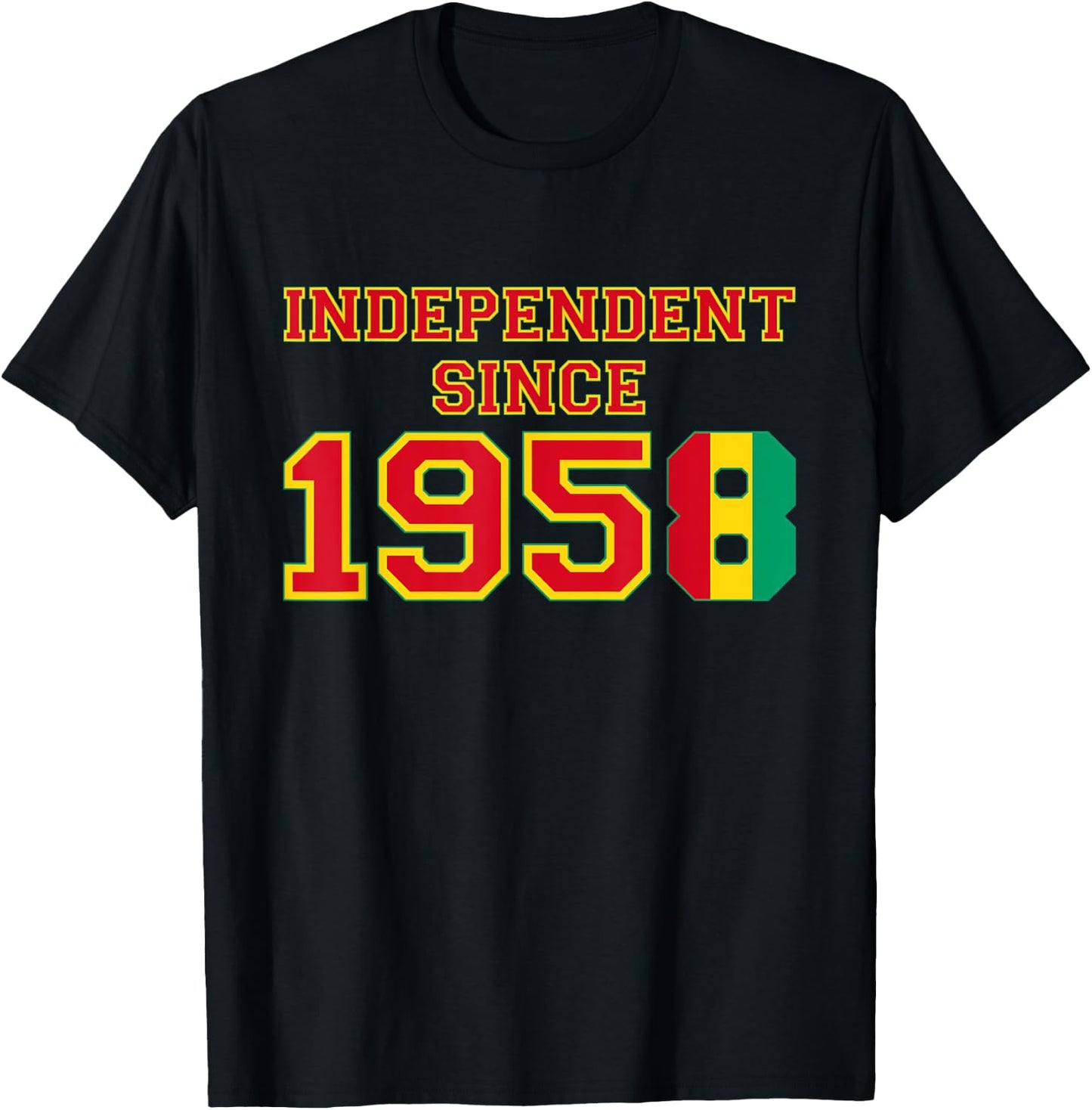 Guinea - Independent Since 1958 T-Shirt - T-Shirt | Black