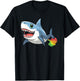 Funny Shark Sea Animal - Ocean Rainbow Fart T-Shirt - T-Shirt | Black