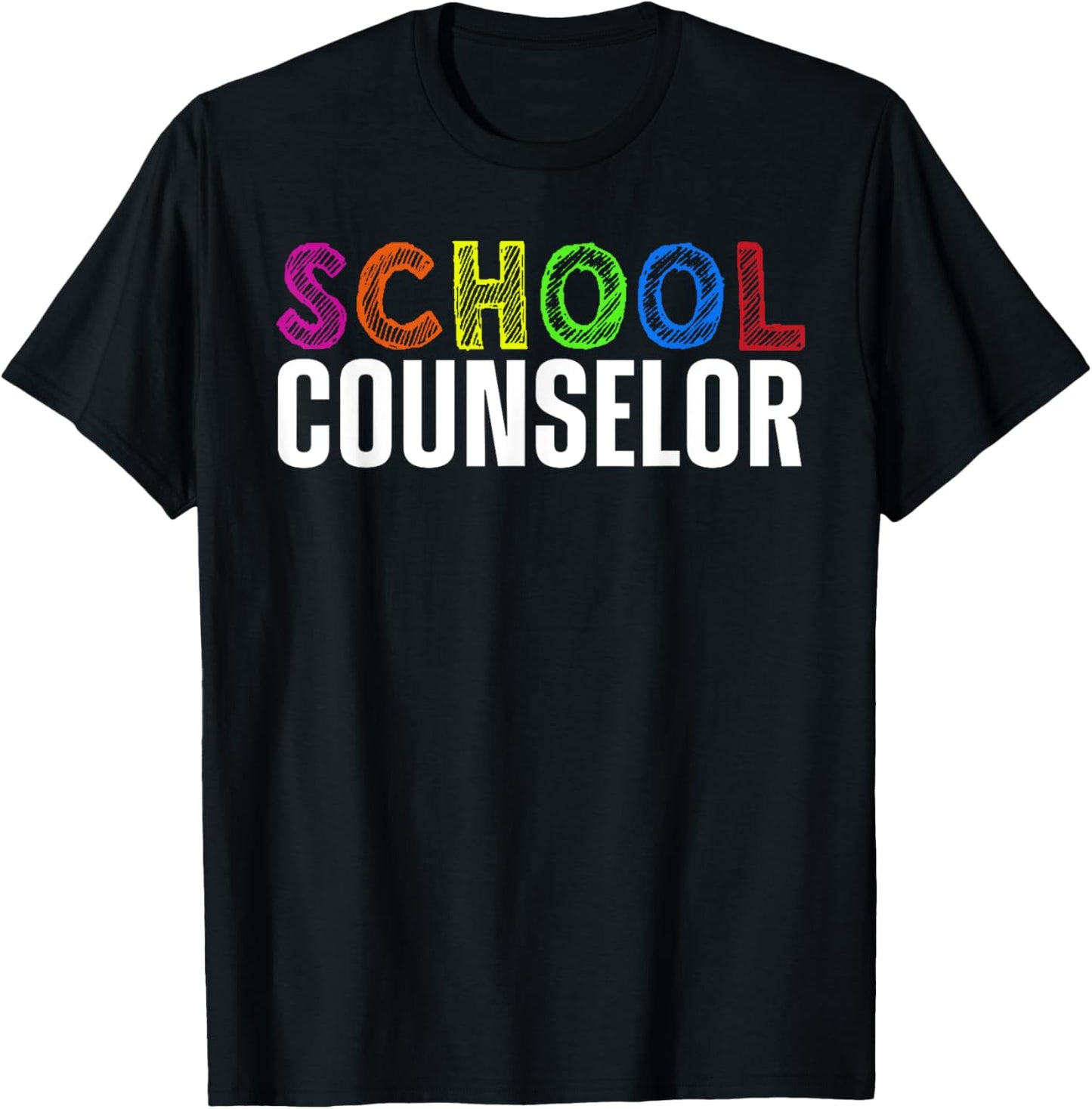 Funny School Counselor Art Women School Counseling T-Shirt - T-Shirt | Black