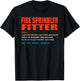 Fire Sprinkler Fitter Vintage Definition Wizard Magician T-Shirt - T-Shirt | Black