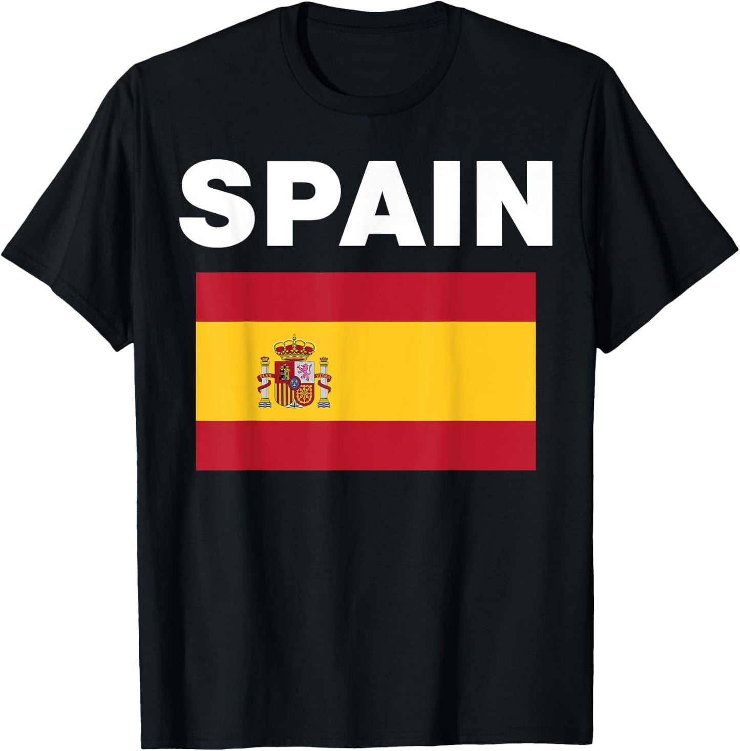 Spain Spanish Flag Heritage T-Shirt - T-Shirt | Black