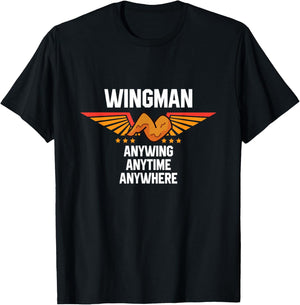 Chicken Wing Saying - Funny Food Lover Chicken Wings T-Shirt - T-Shirt | Black