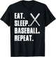 Funny Baseball Design Women Baseball Player Sports T-Shirt - T-Shirt | Black