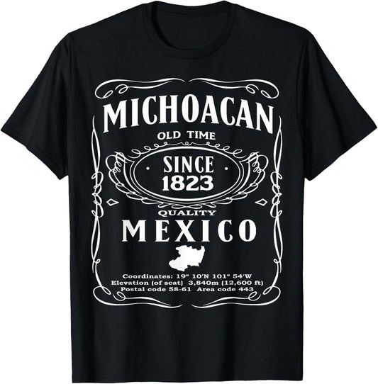 Michoacan Mexico Souvenir Michoacano Morelia Michoacanas T-Shirt - T-Shirt | Black