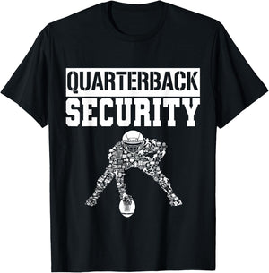 Football Offensive Lineman Quarterback Protection Security T-Shirt - T-Shirt | Black