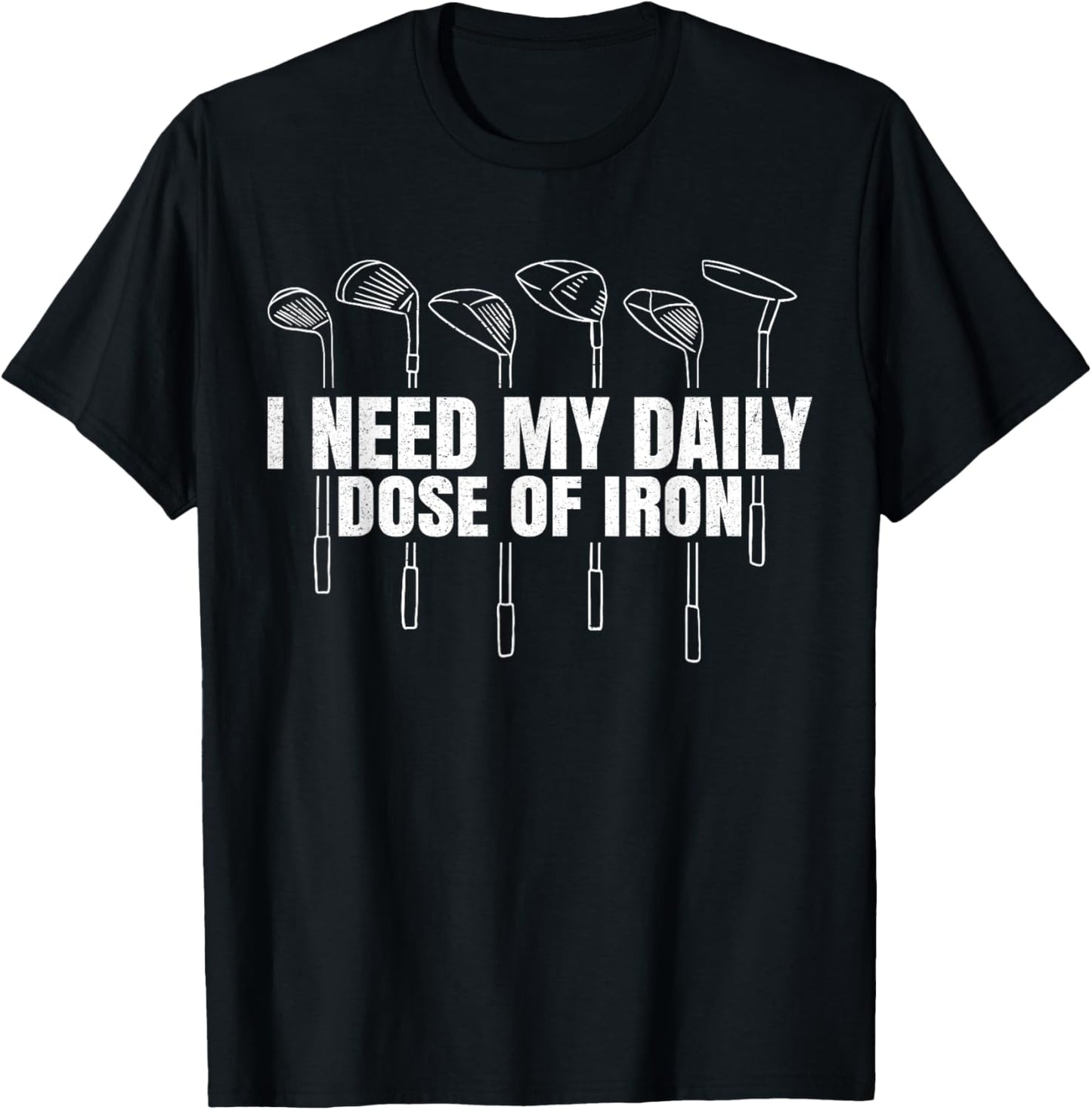 Say Funny Golf for Golfers T-Shirt - T-Shirt | Black