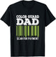 Color Guard Dad Scan For Payment Flag Dance Gift T-Shirt - T-Shirt | Black