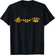 Three Wise Monkeys, See No Evil, Hear No Evil, Say No Evil T-Shirt - T-Shirt | Black