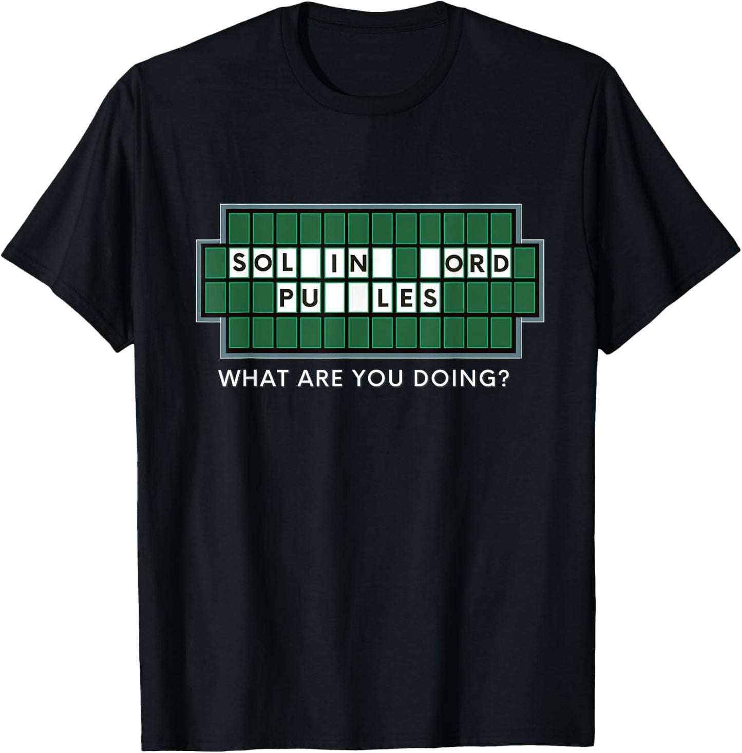 Wheel Lovers and Word Puzzles, Fortune for Game Show Gifts T-Shirt - T-Shirt | Black